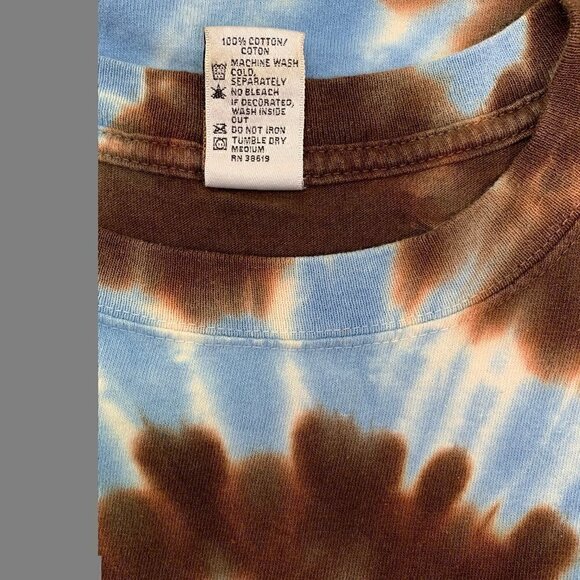 Sundog T Shirt Small Blue Brew Thru Outer Banks North Carolina Beach Tie Dye - Picture 4 of 9